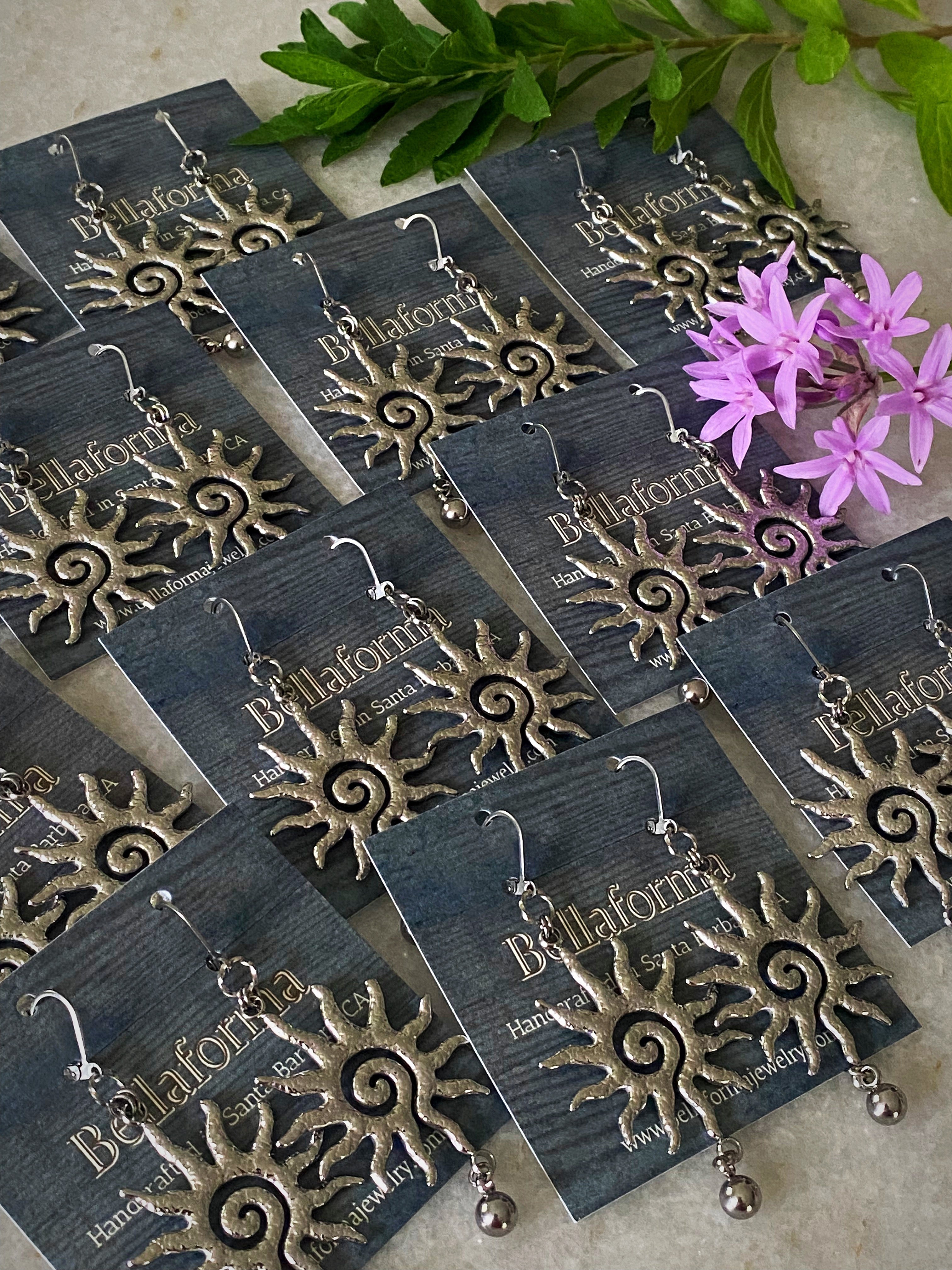 HAMMERED SUN EARRINGS